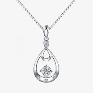 گردنبند نقره قطره ای